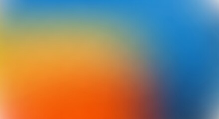 Naklejka premium Gradient Colors Abstract Background Sky Blue to Sunset Orange Smooth Transition Modern Digital Art Blended Shades