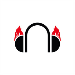 headset and fire icon