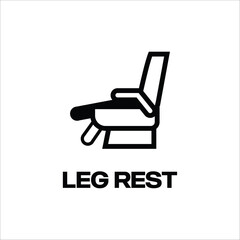leg rest icon