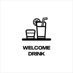 welcome drink icon