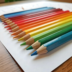 close up of colored pencils