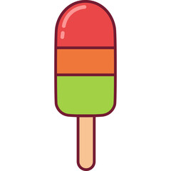 Ice Cream Popsicle Illustration