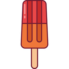 Ice Cream Popsicle Illustration