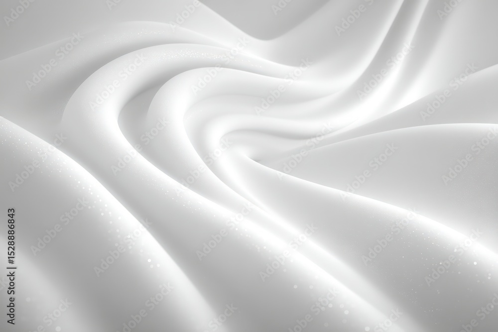 Poster abstract white wave background minimalist soft curves elegant flowing texture 3d render