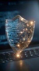 Digital Shield  Cyber Security  Data Protection  Online Safety  Technology  Network  Code