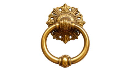 Gold door knocker