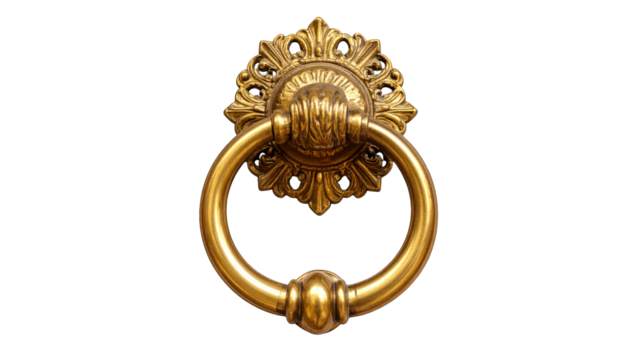 Gold door knocker
