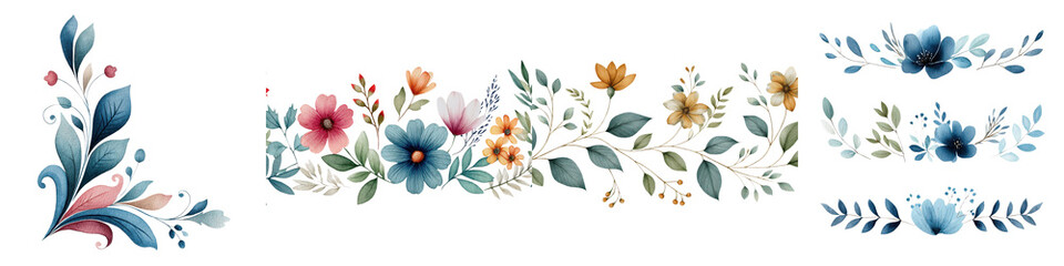 Elegant floral with botanical elements