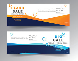 sale banner template design  big sale  flash sale. modern banner design.