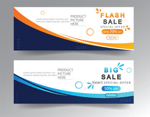 sale banner template design  big sale  flash sale. modern banner design.