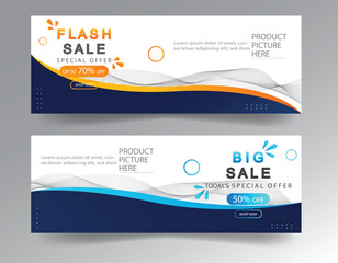 sale banner template design  big sale  flash sale. modern banner design.
