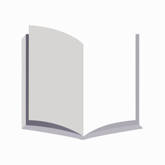 open book isolated on white background
