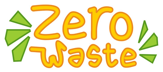Zero Waste Sticker Illustration
