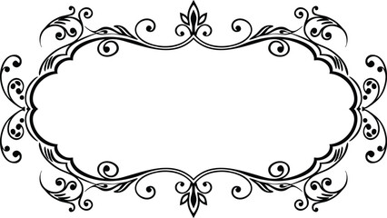 frame with floral ornament