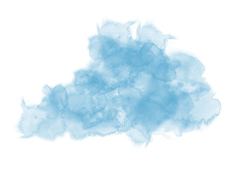Blue Watercolor Paint Texture Background