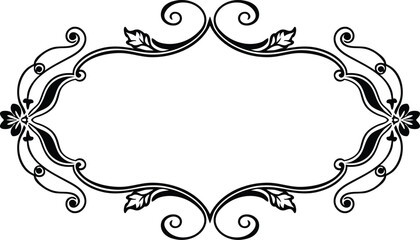 frame with floral ornament