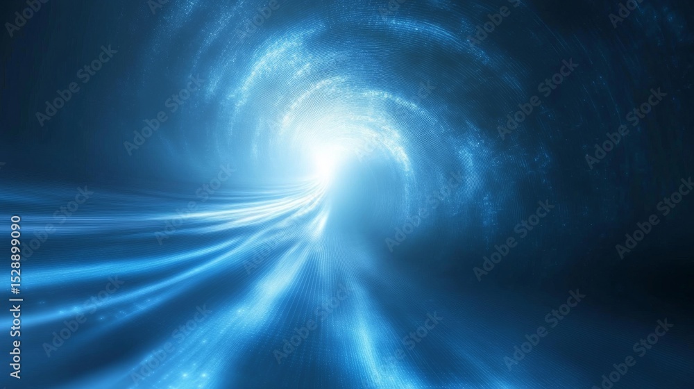 Poster futuristic blue technology background with glowing abstract digital tech circle, high-tech interface