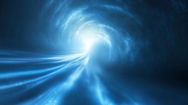 Futuristic blue technology background with glowing abstract digital tech circle, high-tech interface elements, and cyber network design for innovation and communication concepts




