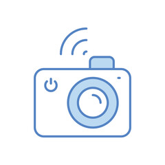 Modern Camera Icon vector stock illustration