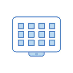 Lcd Icon vector stock illustration