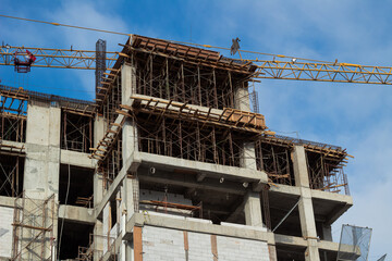 High-Rise Construction in Progress - Urban Development and Modern Architecture