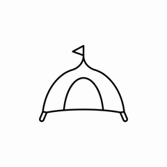 camping tent icon sign vector