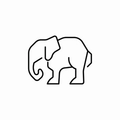 elephant animal icon sign vector