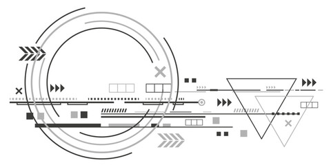 Engineering industry. New technologies. Artificial intelligence. Vector illustration