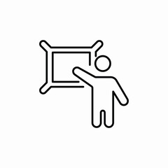 gallery presentation icon sign vector