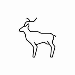 reindeer animal icon sign vector