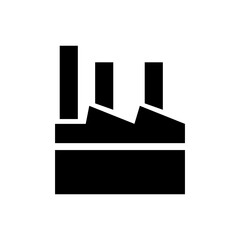 Industrial factories vector icons. Factory icon illustration. Industry power, chemical manufacturing building warehouse nuclear energy plant. 