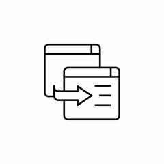 tab transfer icon sign vector