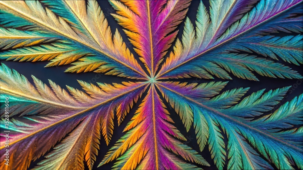 Poster stunning microcrystals displayed through polarized light imaging
