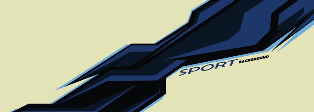 Abstract racing concept sport background design template vector