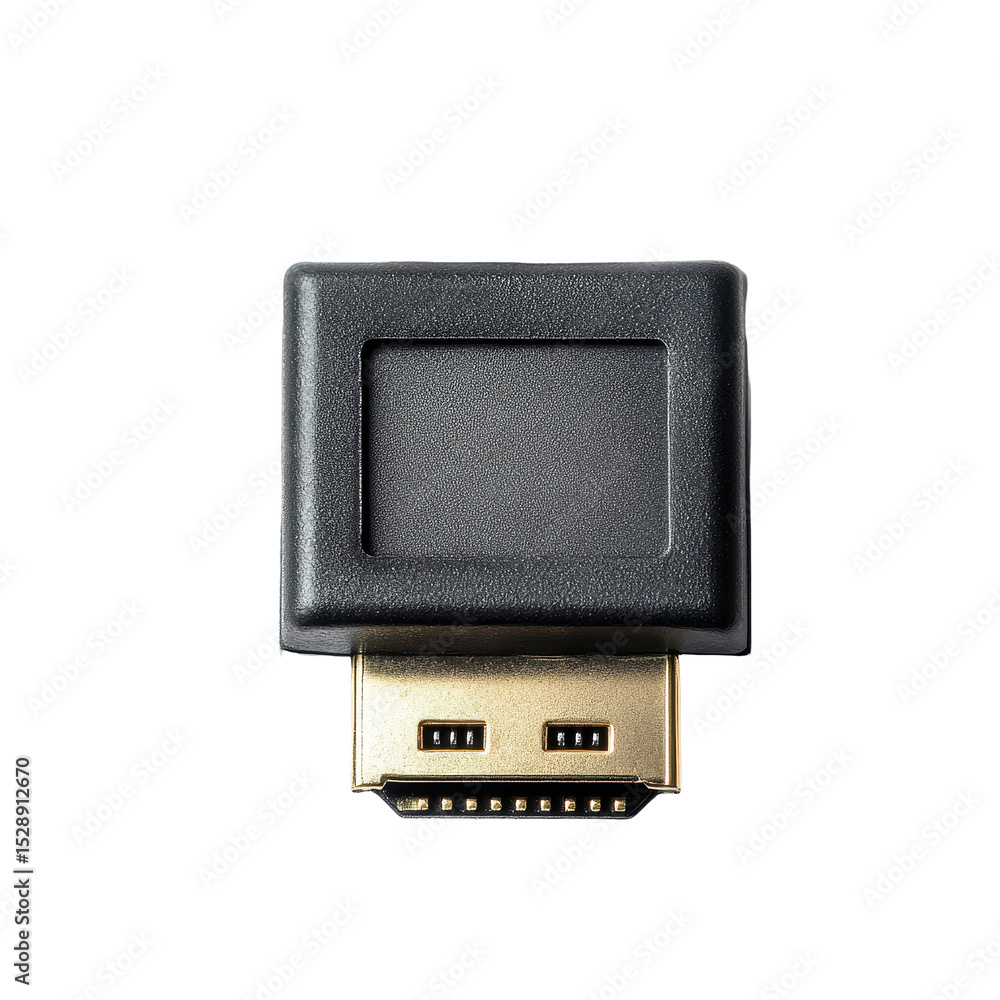 Poster vga connector close up on a transparent background showcasing its design and structure for easy iden