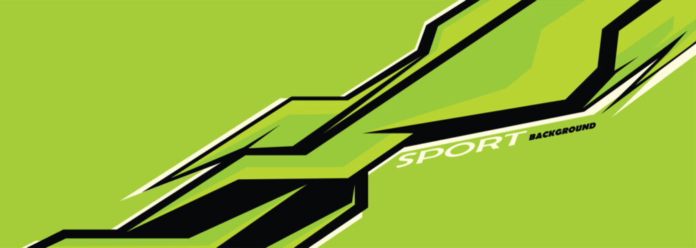 Abstract racing concept sport background design template vector