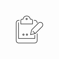 note write icon sign vector