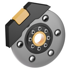 Disc Brake 3D Illustration