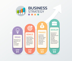 Business strategy infographic template