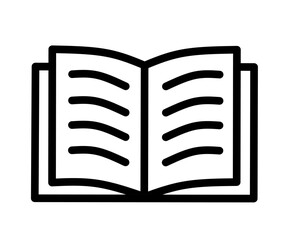 vector illustration of book on white background