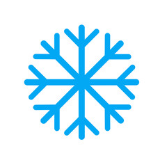 winter icon. snowflake vector on white background