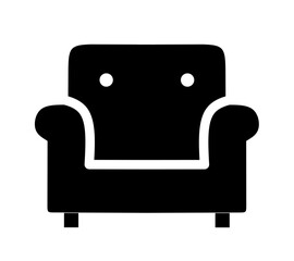 vector illustration of sofa chair with trendy design