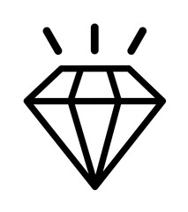 value icon.diamond icon vector with trendy design