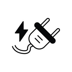 Smart Plug Icon vector stock illustration