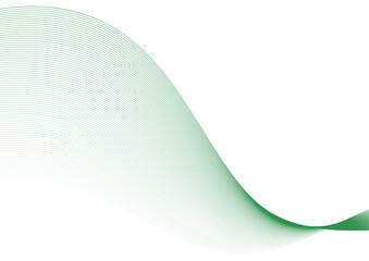 緑のシンプルウェーブ背景