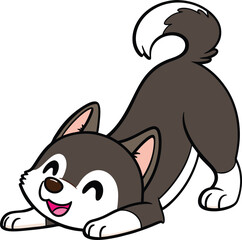 Dog yoga design