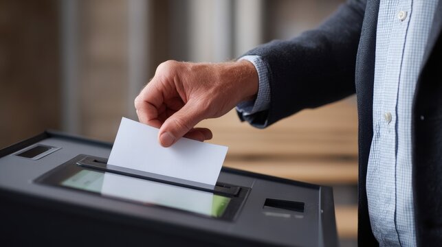 Facial Recognition and Blockchain Voting Terminal - Powered by Adobe