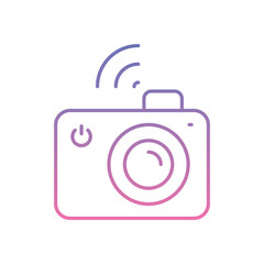 Modern Camera Icon vector stock illustration