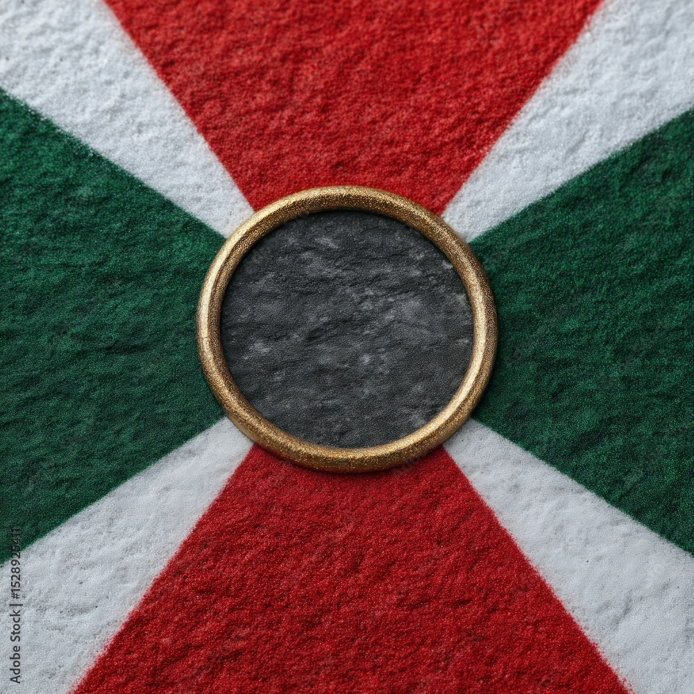 Poster festive dartboard background red green white circular frame game texture