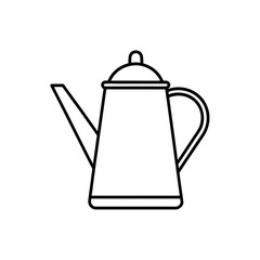 Minimalist Vector Icon Unbranded Metal Water Bottle